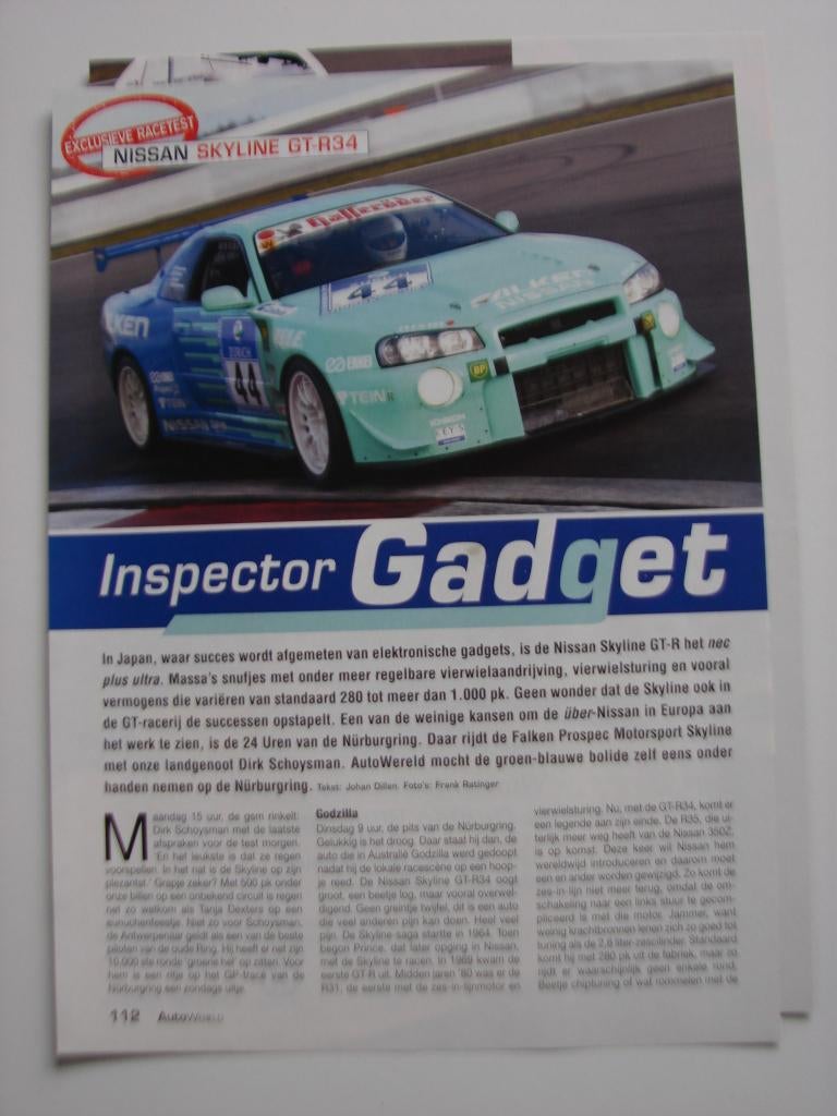 Artikel Nissan Skyline GT-R34, Ophalen of Verzenden, Zo goed als nieuw, Nissan