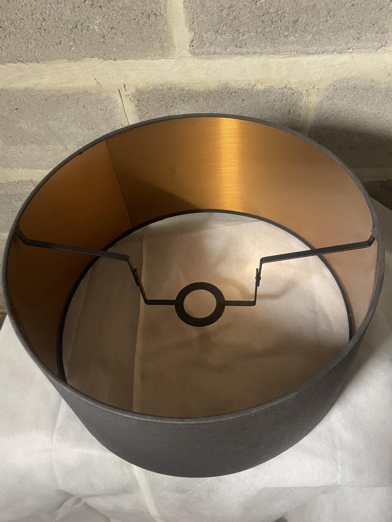 Luminaire noir et doré, Maison & Meubles, Lampes | Suspensions, Moins de 50 cm, Enlèvement, Utilisé, Tissus