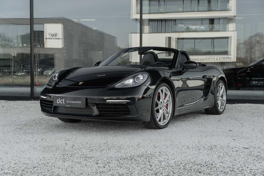 Porsche 718 BOXSTER S S SportChrono ParkAssist CruiseControl, Auto's, Porsche, Gebruikt, Cabriolet, Zwart, Leder