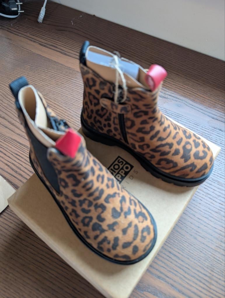 Kinderboots maat 27 tijgerprint met rits nieuw, Meisje, Nieuw, Ophalen of Verzenden, Laarzen