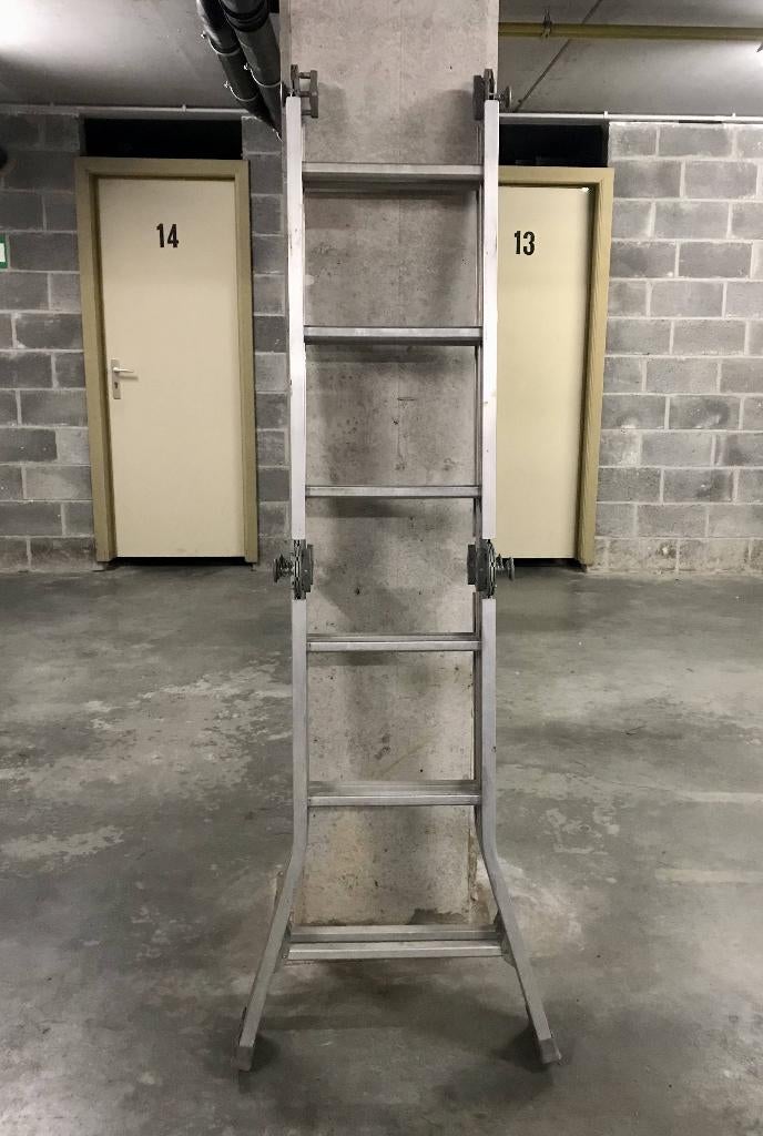 Échelle pliante multifonction 4x3 aluminium, Bricolage & Construction, Échelles & Escaliers, Enlèvement, Comme neuf, Échelle, 2 à 4 mètres