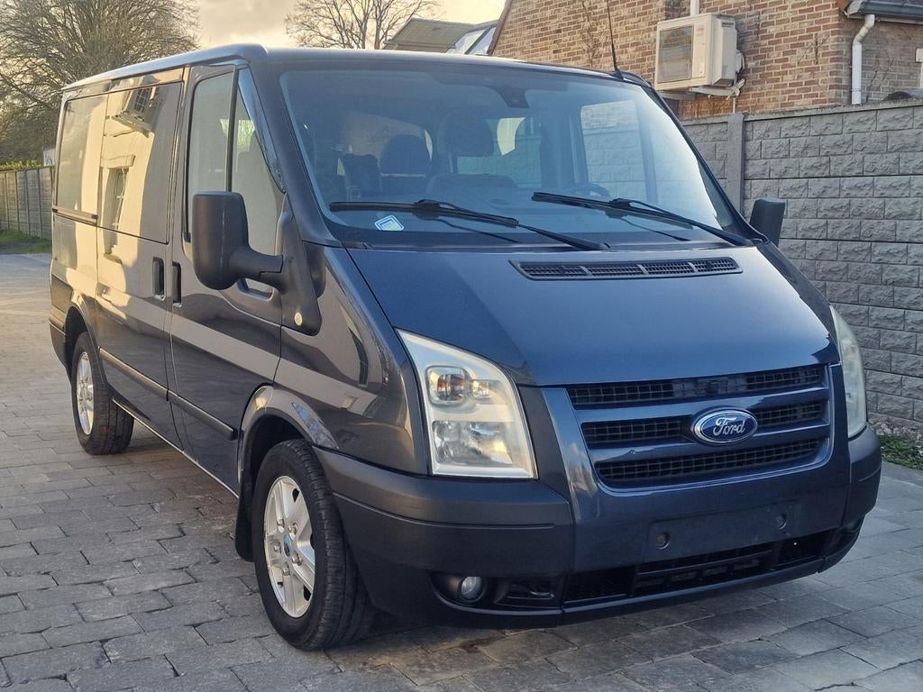 Ford transit dubble cabine gekeurd voor verkoop, Trekhaak, Blauw, Particulier, Te koop
