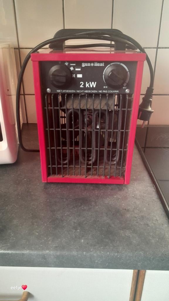 Elektrisch vuurtje van het merk Sun☀️ Heat, Ophalen, Gebruikt