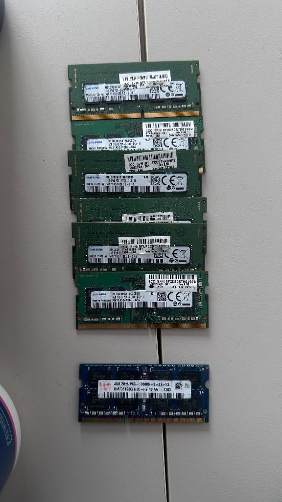 Partij DDR3 & DDR4 RAM – 4GB/8GB modules, werkt goed, Computers en Software, RAM geheugen, Gebruikt, DDR4, 8 GB, Ophalen of Verzenden