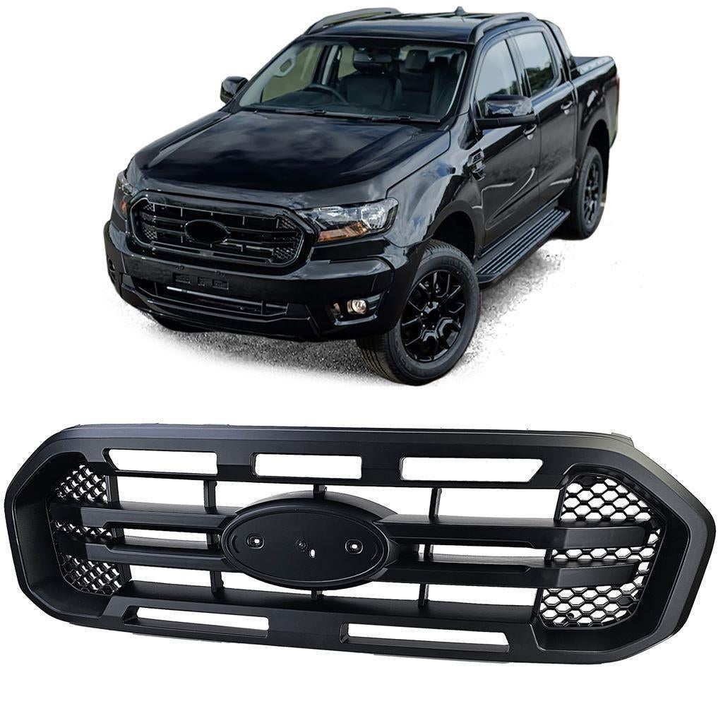Radiator Grill Zwart Dubbel Spijl Voor Ford Ranger T8, Verzenden