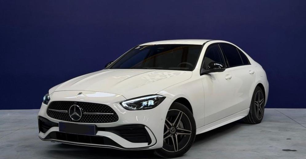 Mercedes c 300 de amg line 197+129cv QE, Autos, Cuir, Achat, Noir, Automatique