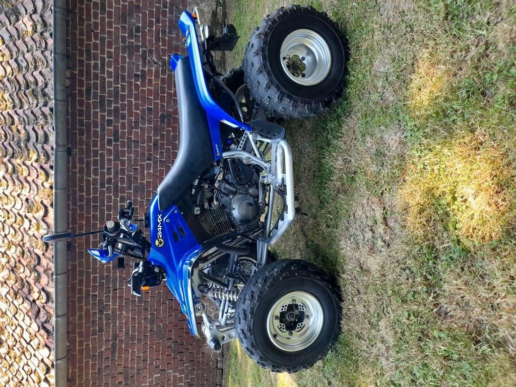 Quad Yamaha Warrior 350 YFM avec kit papier, pneus inclus, 350 cm³, 12 à 35 kW, 1 cylindre