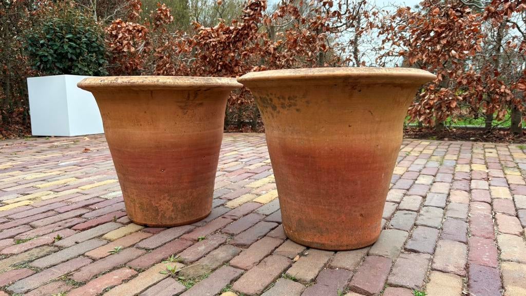 Handgemaakte terracotta potten, Ophalen, Zo goed als nieuw