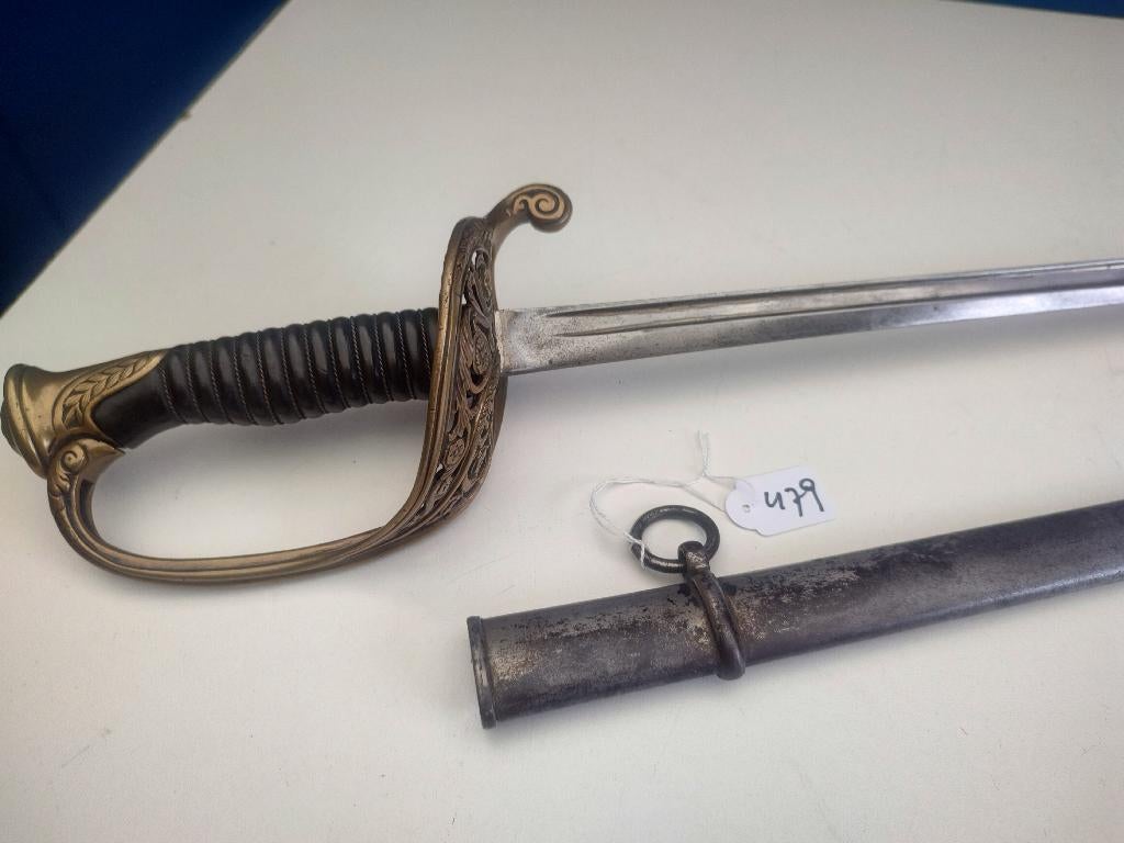 Sabel # 479 - Frankrijk - Officier Infanterie, Collections, Objets militaires | Général, Envoi