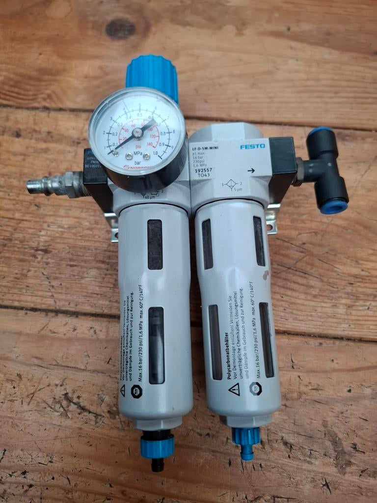 Festo LFR filter regelaar 162711 T943 automatic 16 bar D-7, Enlèvement ou Envoi