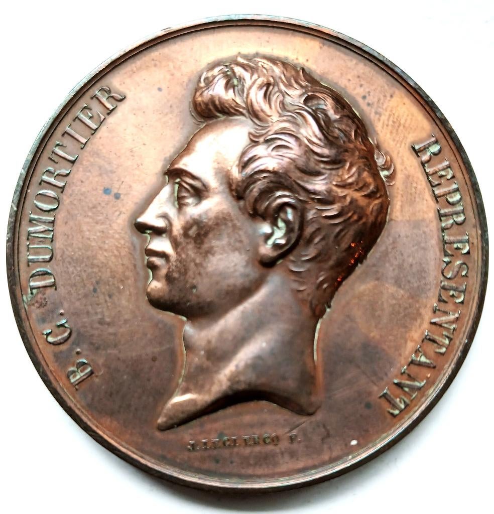 medaille Leclercq B.C. DUMORTIER REPRESENTANT 1838-1839, Postzegels en Munten, Penningen en Medailles, Ophalen of Verzenden, Brons