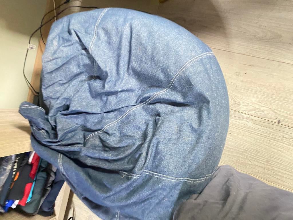 Pouf « jeans » B-bob, Enlèvement, Comme neuf, Pouf