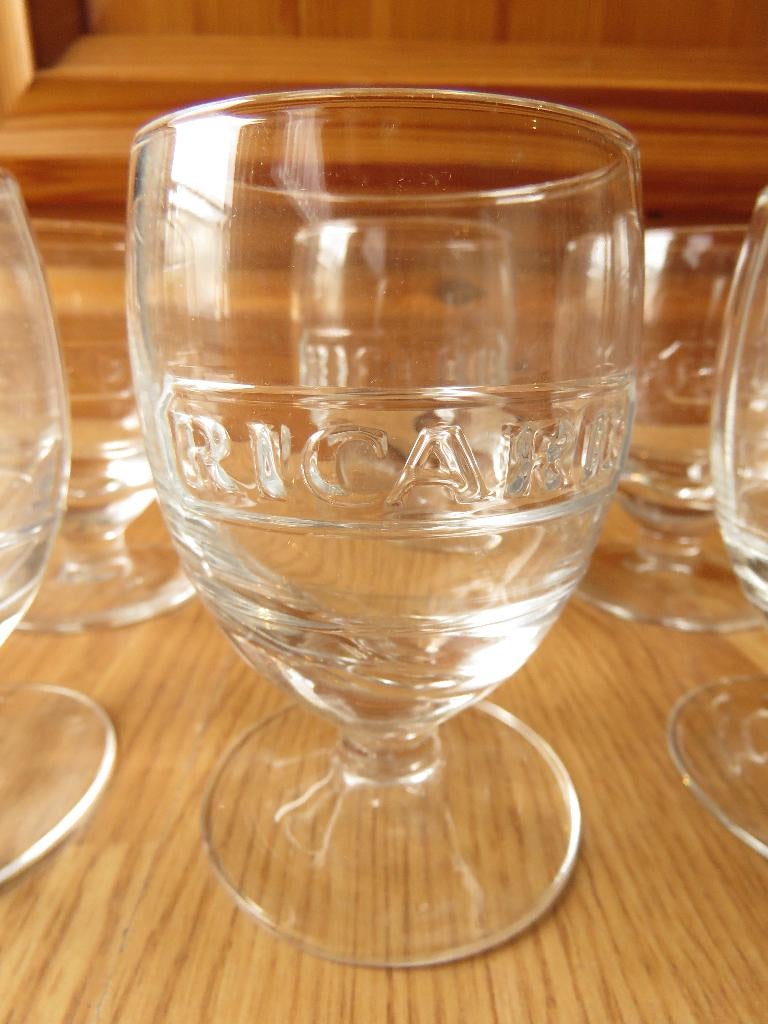 Ricard 6 verres ballon avec motifs en surimpression, Verzamelen, Glas en Drinkglazen, Zo goed als nieuw, Overige typen, Ophalen of Verzenden
