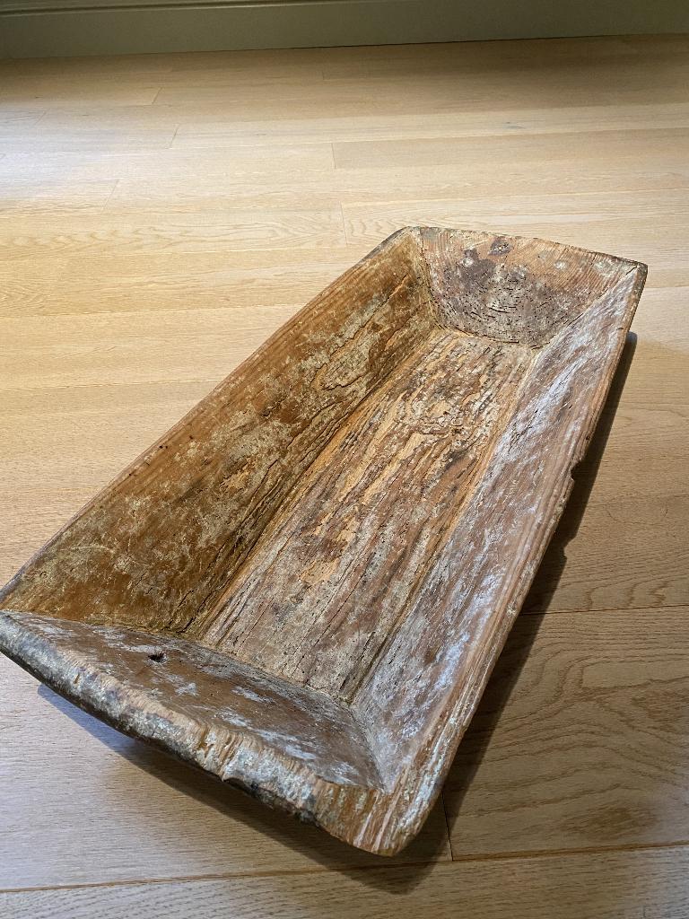 Antieke houten schaal, Antiek en Kunst, Ophalen