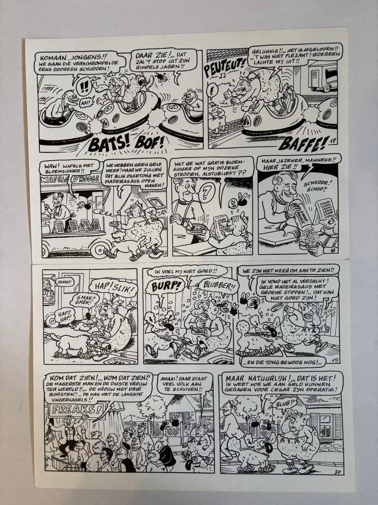 Urbanus originele tekening “De geest in de koffiepot”, Enlèvement ou Envoi