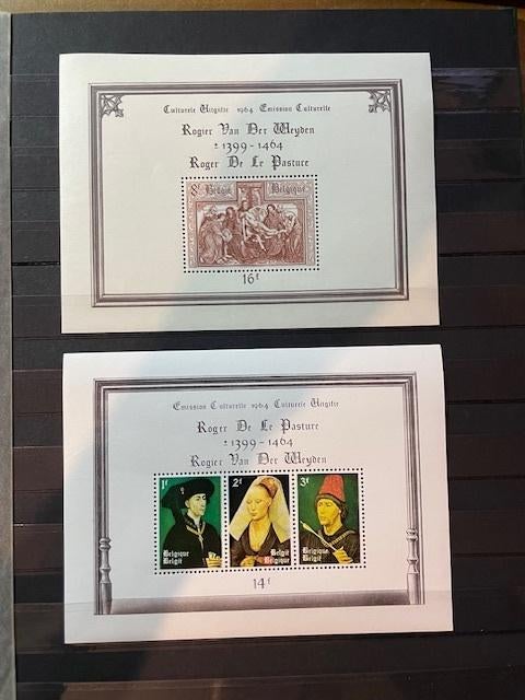 Feuilles/mini-draps des années 60 - 4 pièces, Neuf, Enlèvement ou Envoi, Non oblitéré, Timbre-poste