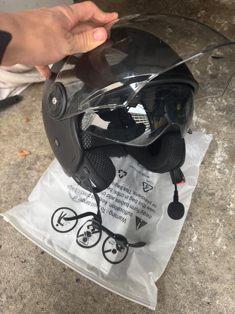 Scooter helm, Fietsen en Brommers, Brommerhelmen, Ophalen, Nieuw, Vinz