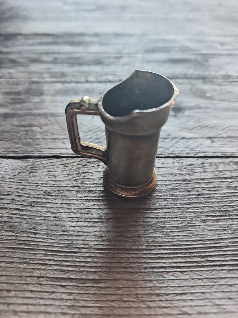 Mini-carafe vintage en laiton — OTW Fabriqué en Angleterre —, Antiquités & Art, Enlèvement, Cuivre