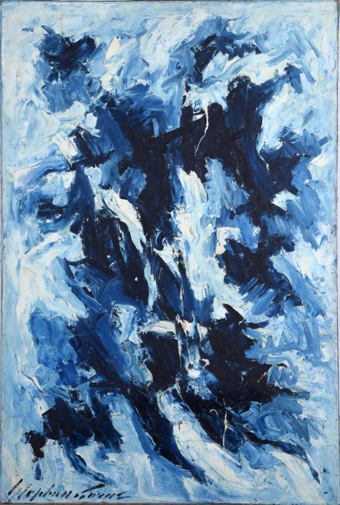 Groot Abstract Schilderij Stephan Gorus, Ophalen