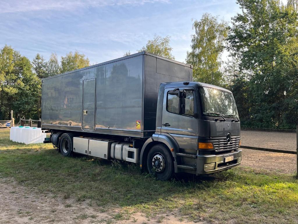 Paardenvrachtwagen met optie laden koets, Mercedes-Benz, Bedrijf, 2 zetels, Zilver of Grijs