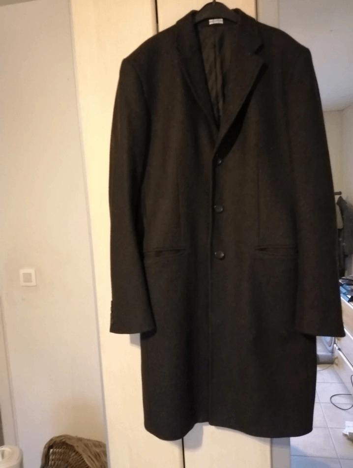 Lange heren jas D&C, Kleding | Heren, Jassen | Winter, Maat 52/54 (L), Zwart, Ophalen of Verzenden, Zo goed als nieuw
