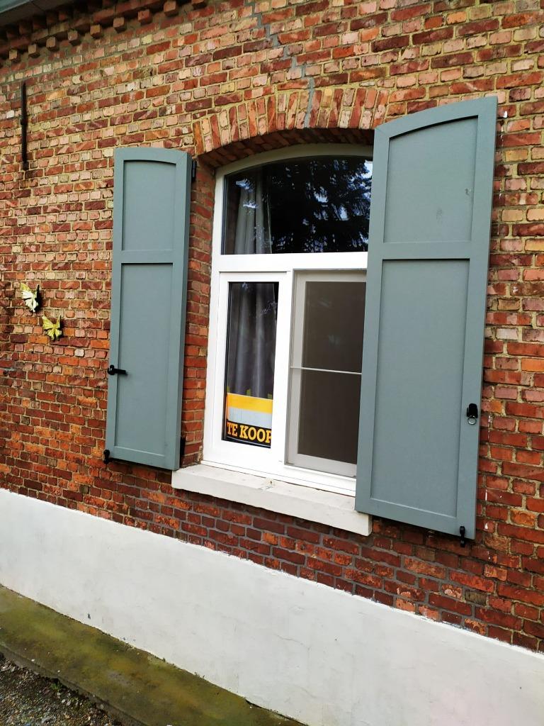 Volets PVC ferme/ferme (en très bon état !), Gris, Enlèvement ou Envoi, Utilisé, Moins de 100 cm