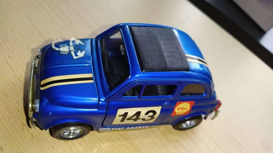 FIAT ABARTH 595 POLITOYS 1:25 MIN !, Enlèvement ou Envoi, Comme neuf, Voiture, Autres marques