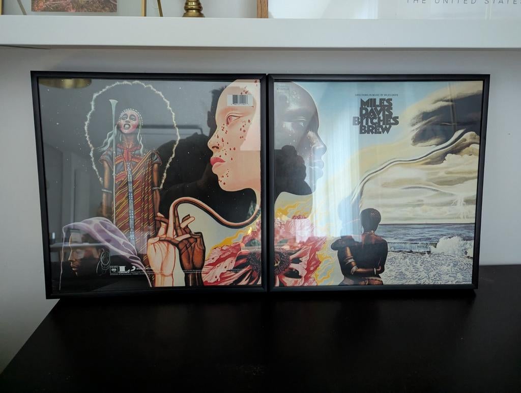 2 x LOMVIKEN fotolijst IKEA LP Bitches Brew Miles Davis, Huis en Inrichting, Woonaccessoires | Lijsten, Ophalen