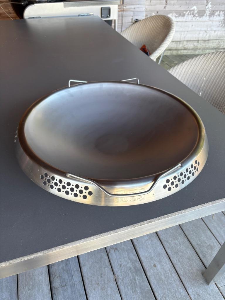 Weber wok RVS 57 cm, Tuin en Terras, Ophalen, Zo goed als nieuw, Weber