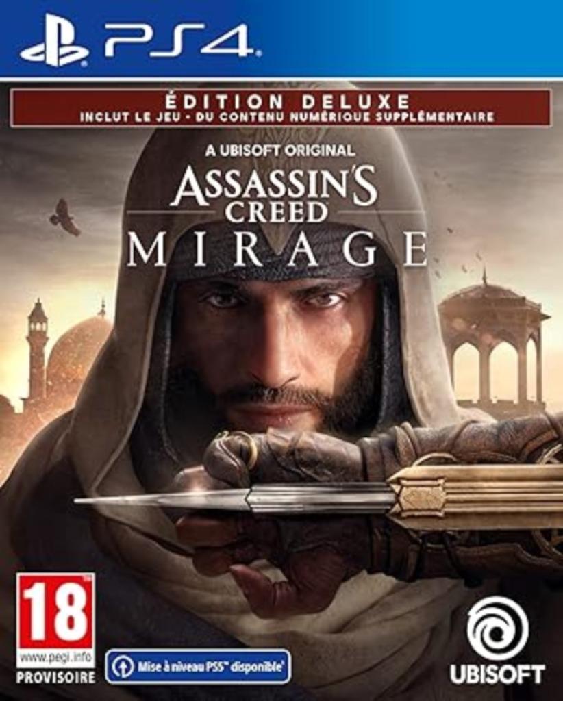 ASSASSIN'S CREED MIRAGE DELUXE PS4 LIVRAISON GRATUITE, Neuf, Online, À partir de 18 ans, Aventure et Action