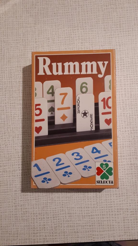 Rummy - reisspel, Ophalen of Verzenden, Zo goed als nieuw, Selecta, Reisspel