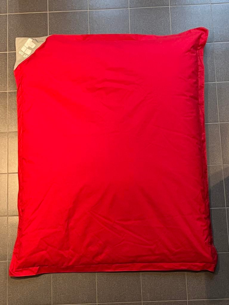 Pouf Sit on blanc rouge 140x180, Enlèvement, Comme neuf, Rouge, Pouf