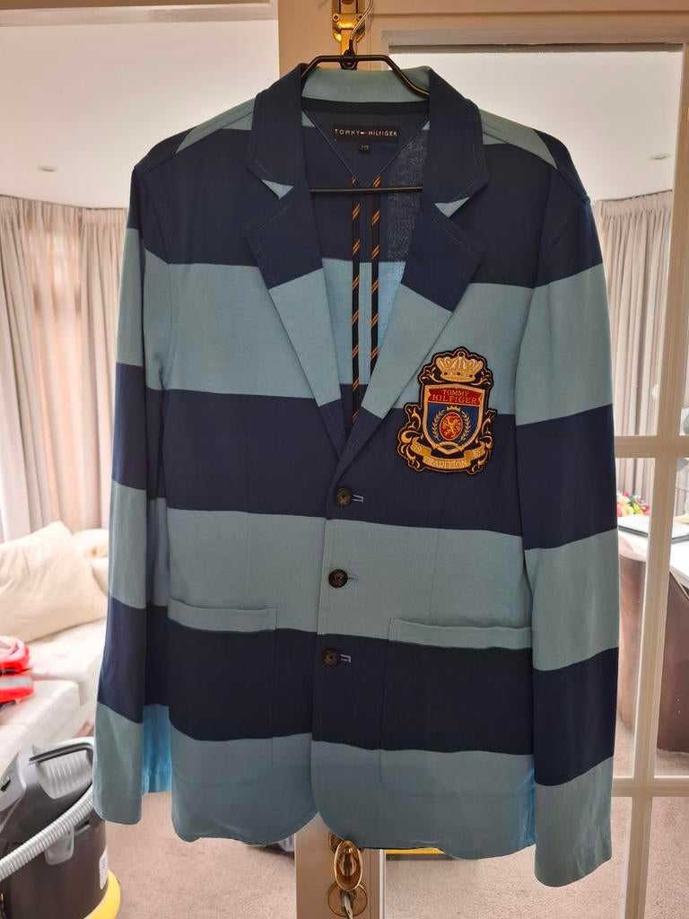 Blazer veston Tommy Hilfiger maat L, Kleding | Heren, Maat 52/54 (L), Blauw, Ophalen of Verzenden, Zo goed als nieuw