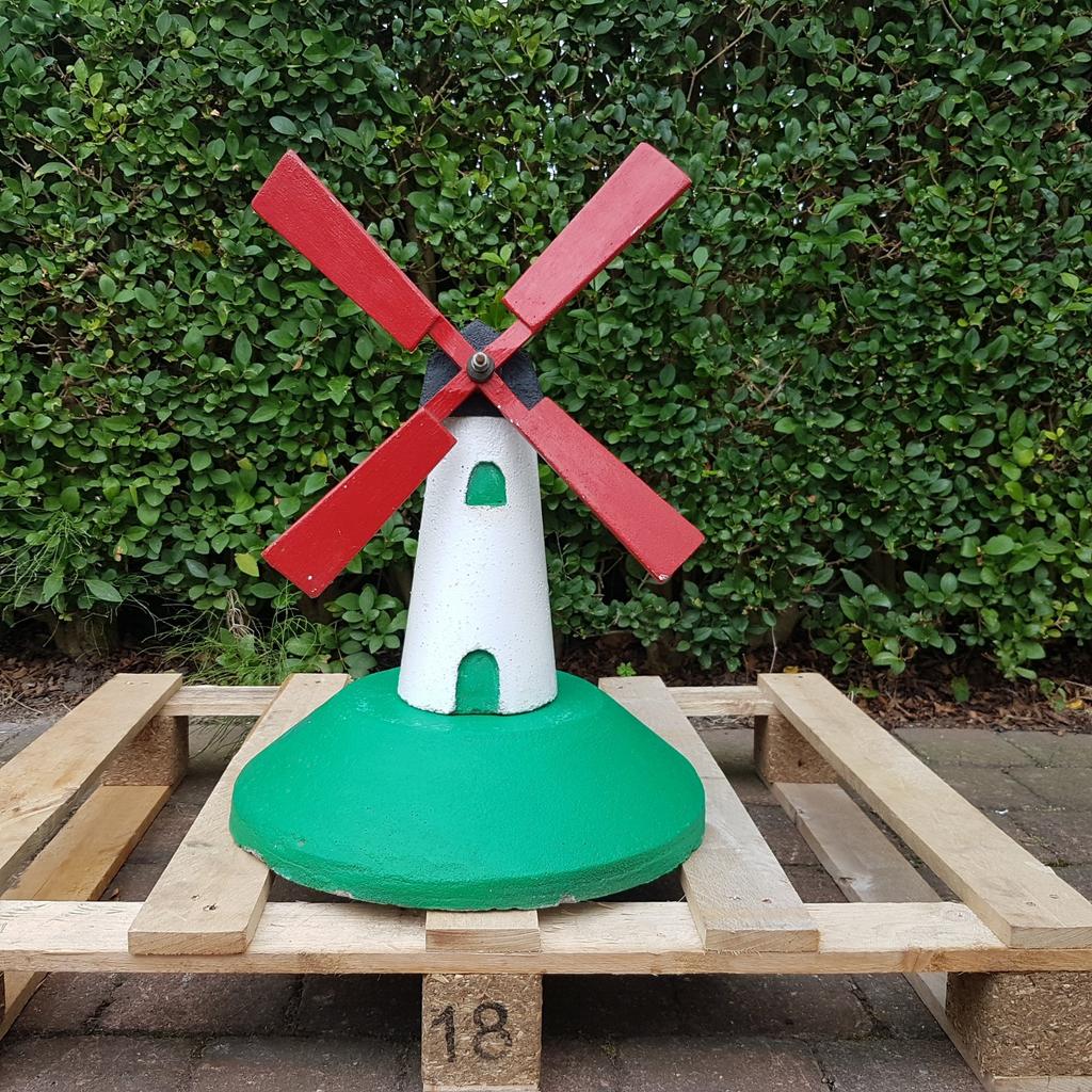 tuinornament windmolen in beton 50cm hoog, Ophalen of Verzenden, Zo goed als nieuw