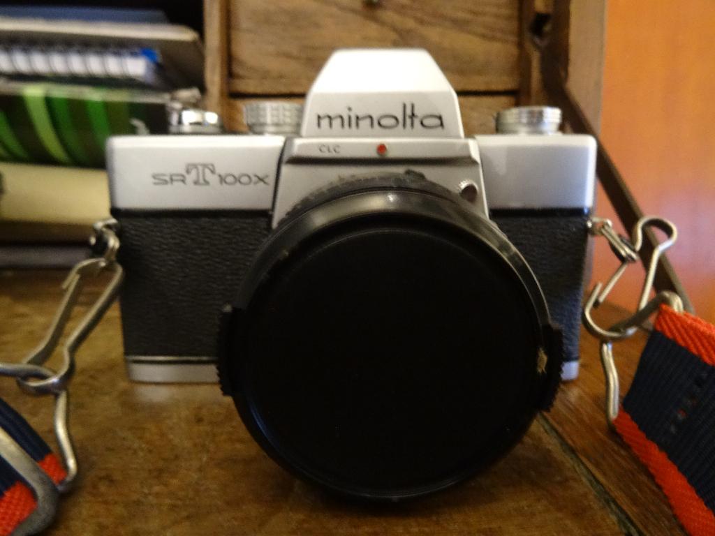 minolta srt 100x+lens, Ophalen of Verzenden, Gebruikt, Spiegelreflex, Minolta