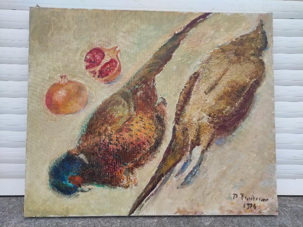 huile sur toile signe paul tondreau, Enlèvement ou Envoi