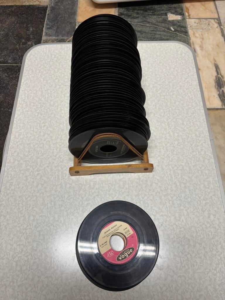 100 disques vinyles, CD & DVD, Vinyles Singles, Utilisé, Enlèvement