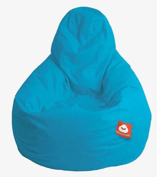 Zitzak turquoise whoober wasbaar voor binnen en buiten, Huis en Inrichting, Zitzakken, Ophalen, Zo goed als nieuw, Zitzak