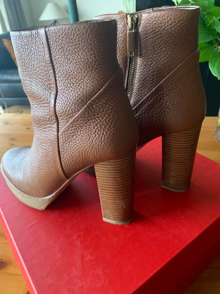 HUGO BOSS-enkellaarzen, Ophalen, Bruin, Lage of Enkellaarzen, Zo goed als nieuw