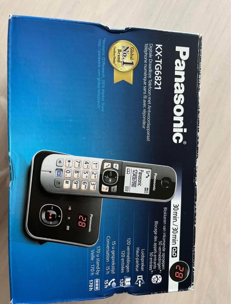 Téléphone fix sans fil Panasonic avec répondeur, Télécoms, Enlèvement, Neuf, 1 combiné