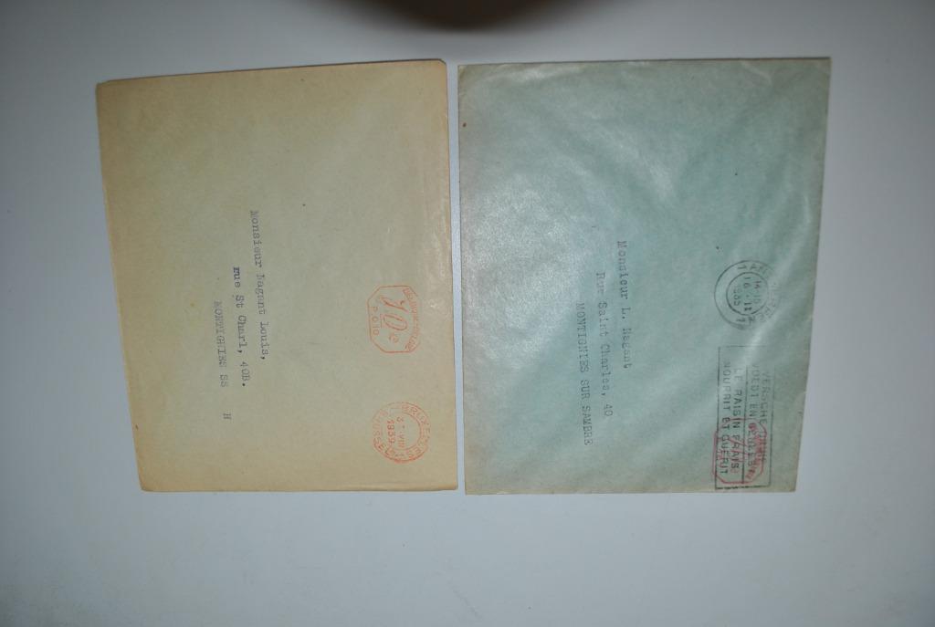 Belgique 1935/39 Enveloppes Louis Nagant, Verzenden