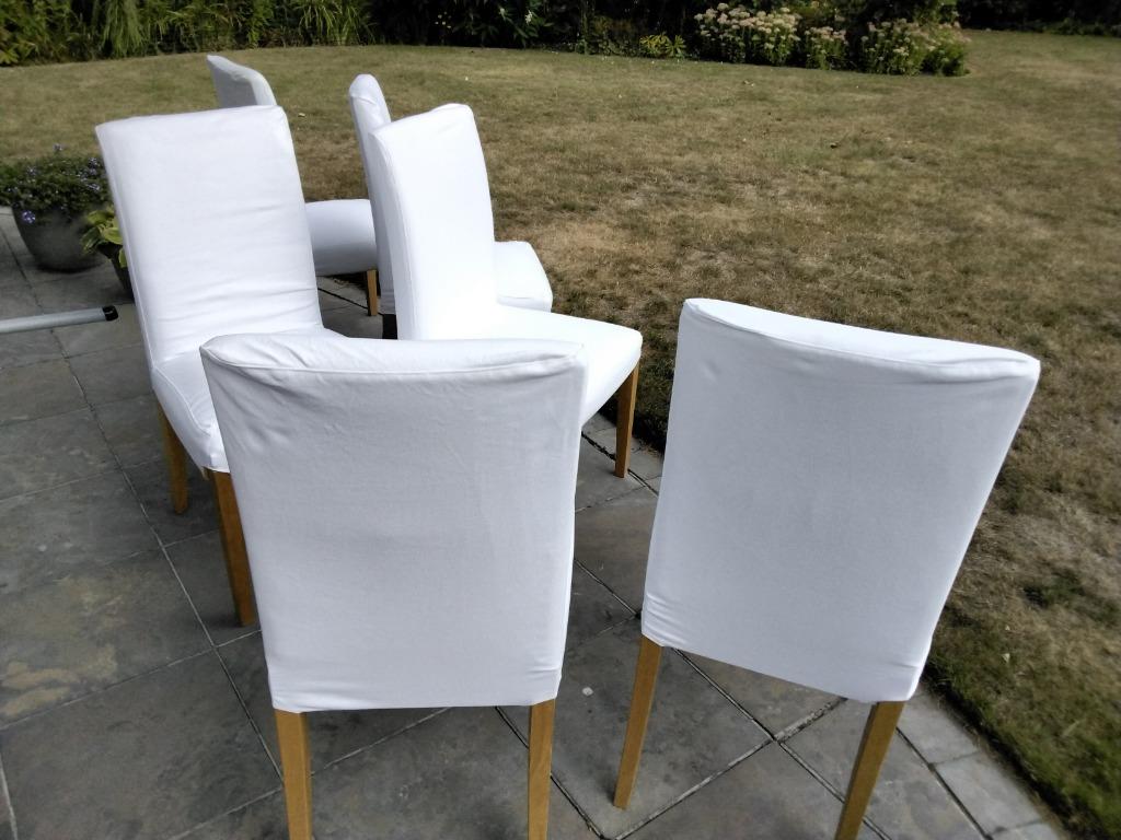 eetkamer stoelen, Ophalen, Wit, Zo goed als nieuw, Stof