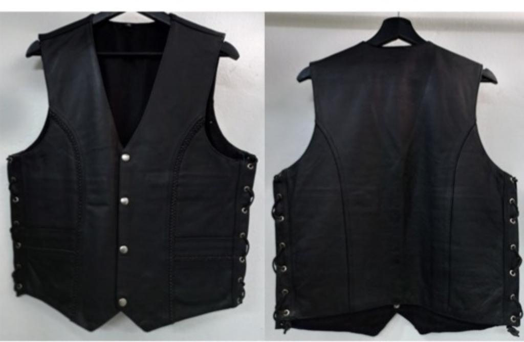 Gillet de Moto Cuir neuf solde prix 45€, Enlèvement ou Envoi, Neuf, avec ticket