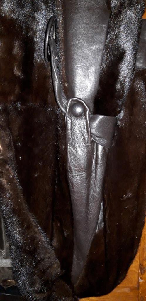 manteau fourrure vison, Taille 38/40 (M), Emerald brand, Comme neuf, Brun