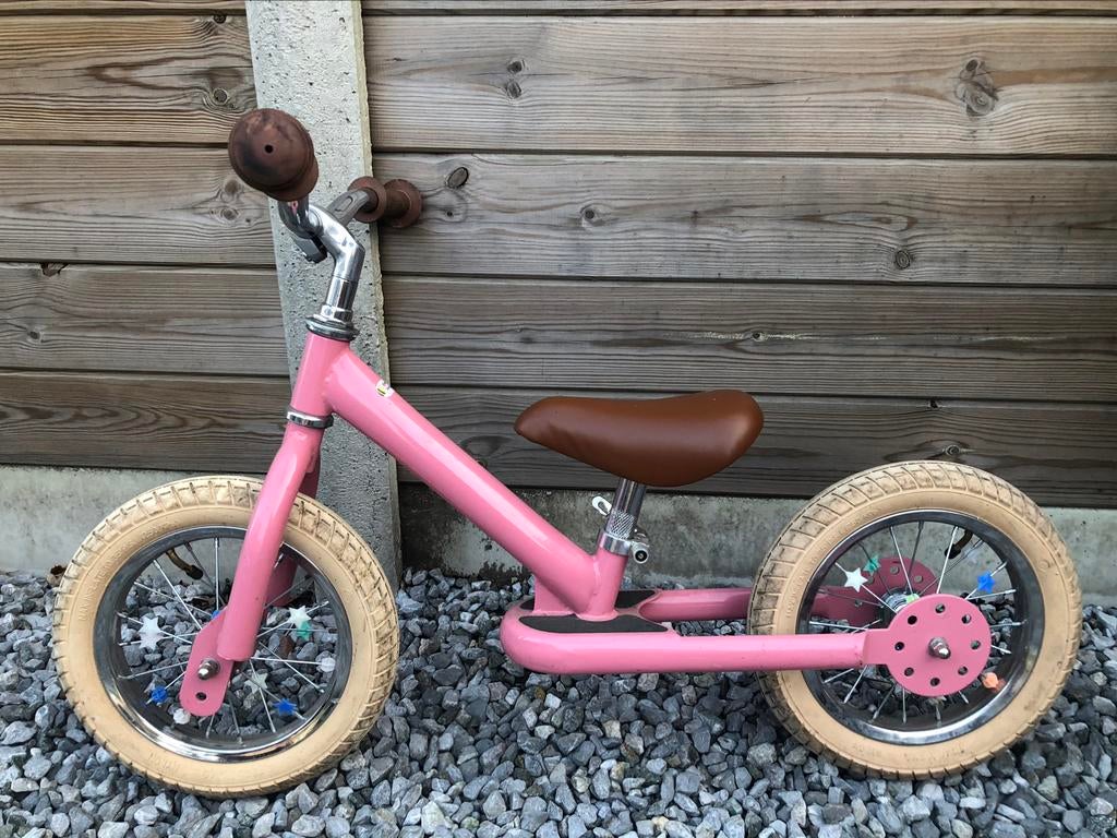 Trybike 2-in-1 loopfiets vintage roze, Kinderen en Baby's, Ophalen, Gebruikt, Loopfiets