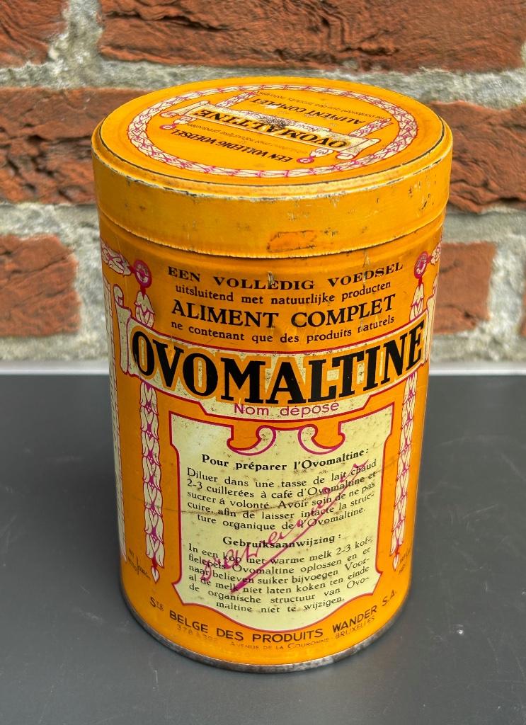 Boîte en métal, Ovomaltine, Collections, Enlèvement ou Envoi, Utilisé, Emballage