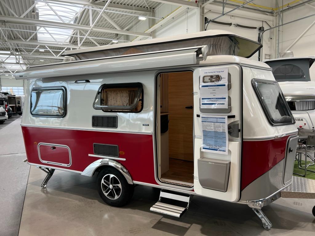 Eriba Hymer Touring 542 Tango Rouge, Jusqu'à 4, 5 à 6 mètres, Eriba, Coin salon convertible
