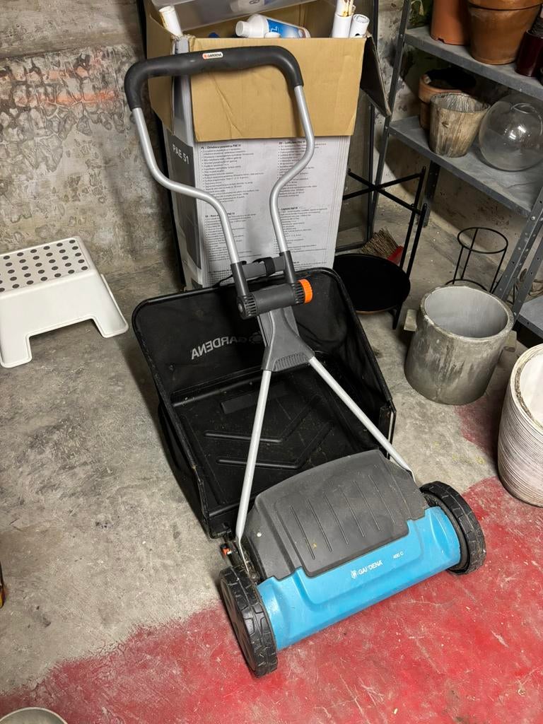 Gardena 400 c grasmaaier, Tuin en Terras, Grasmaaiers, Ophalen, Gebruikt, Handgrasmaaier, Opvangbak
