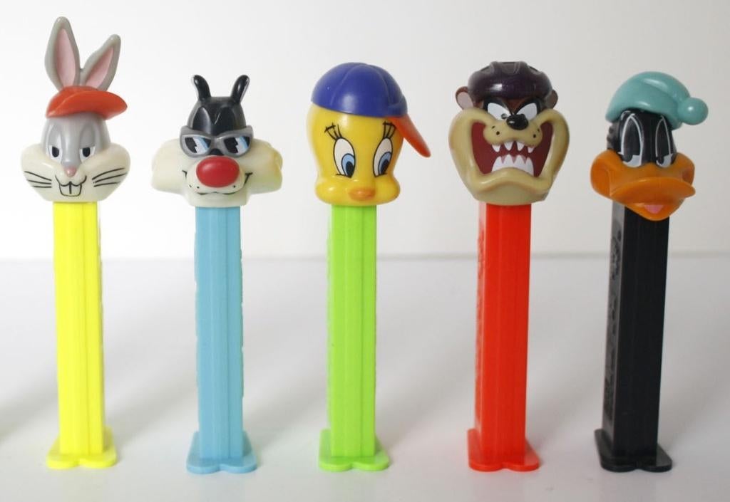 5 PEZ dispensers Looney Tunes Sports - Complete serie 1996, Ophalen of Verzenden, Zo goed als nieuw