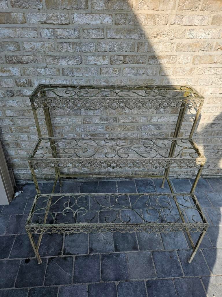 Ijzeren plantenrek, Tuin en Terras, Ophalen, Zo goed als nieuw